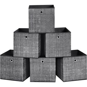 Úložné boxy Fora šedé - 6 kusů