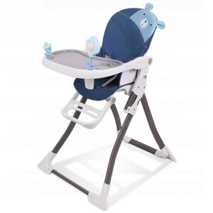 Detská jedálenská stolička Teddy modrá
