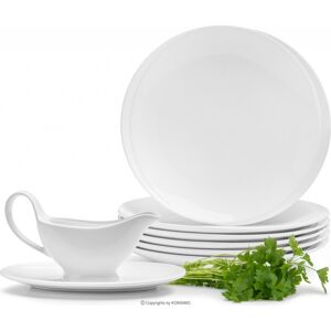 Salátový jídelní set RESEDA 8 ks bílý