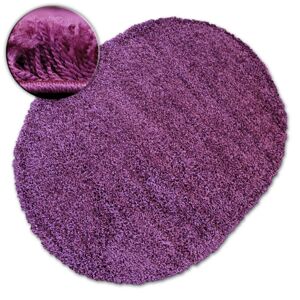 Oválný koberec SHAGGY GALAXY fialový
