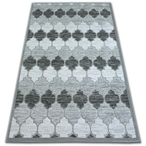 Kusový koberec ACRYLOVY YAZZ 3766 šedý / slonová kost trellis