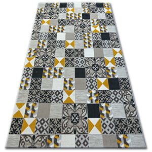 Kusový koberec LISBOA 27218/255 štvorce žltý portugal