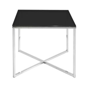 Skleněný konferenční stolek Fara 45 cm černý