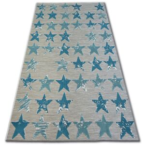 Kusový koberec LISBOA 27219/754 hviezda tyrkysový