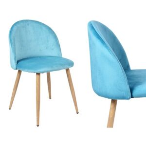 Čalouněná židle JAZZ VELVET modrá