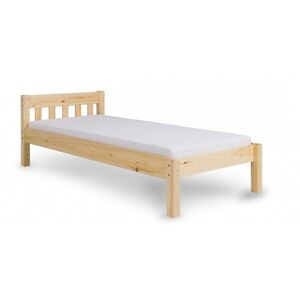 Dřevěná postel Zesco 90x200 jednolůžko - hnědé