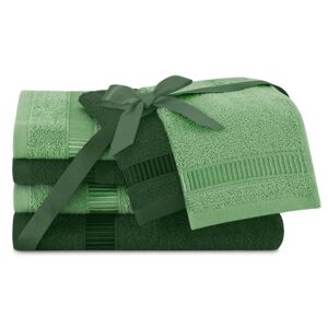 Sada 6 ks ručníků AVIUM klasický styl zelená