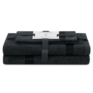 Sada 3 ks ručníků AVIUM klasický styl černá