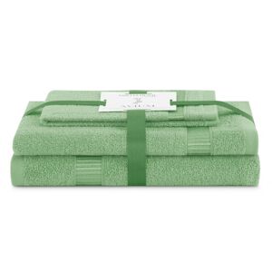 Sada 3 ks ručníků AVIUM klasický styl světle zelená