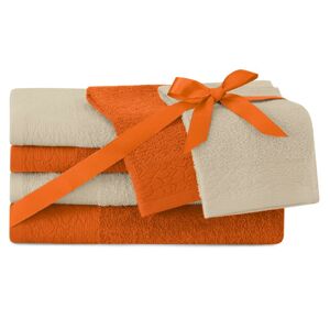 Sada 6 ks ručníků FLOSS klasický styl oranžová