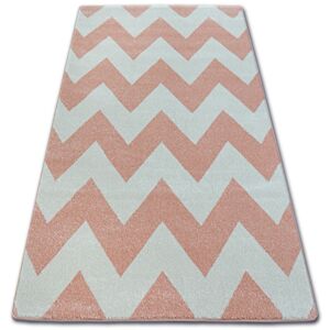 Kusový koberec SKETCH LEE ružový / krémový - Cikcak