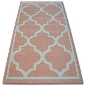 Kusový koberec SKETCH RICHARD ružový/krémový trellis