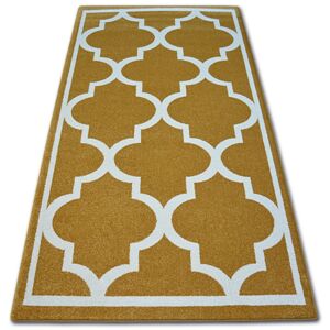 Kusový koberec SKETCH REECE zlatý/krémový trellis