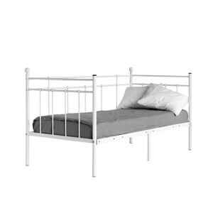Kovová postel Marija 90x200 jednolůžko - bílé 
