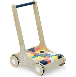 Dřevěný vozík s kostkami DICE vícebarevný