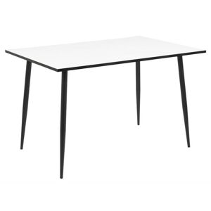 Jedálenský stôl 120X80 cm Sonia biely/čierny