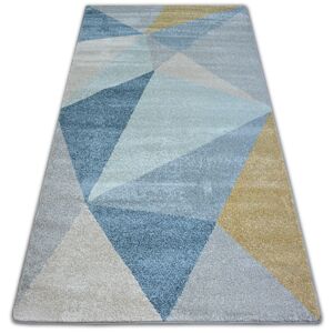 Kusový koberec NORDIC SOLID krémový/modrý G4576