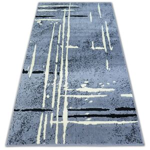 Kusový koberec BCF BASE FUZZY 3909 LINE šedý/černý
