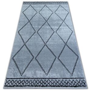 Kusový koberec BCF BASE ETNO 3964 DIAMANTY šedý/černý