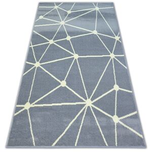 Kusový koberec BCF BASE GALAXY 3925 trojúhelníky šedý