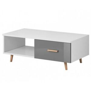 Konferenční stolek Nico XS 110 cm bílý/šedý