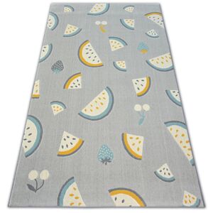 Kusový koberec PASTEL 18407/052 - melón / sivý tyrkysový zlatý