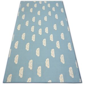 Detský koberec CLOUDS modrý