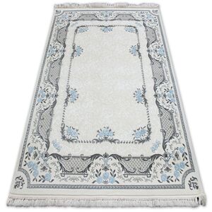 Kusový koberec AKRYLOVÝ MIRADA 0065 krémový/modrý (Mavi) Fringe
