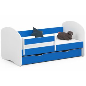 Detská posteľ SMILE 140x70 cm modrá