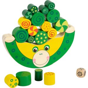 Dřevěná motorická hra KVAK zeleno-žlutá