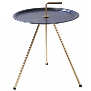 Konferenční stolek Avevo 42 cm černozlatý
