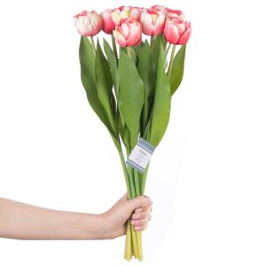 Umělá květina TULIPI 10 ks růžová