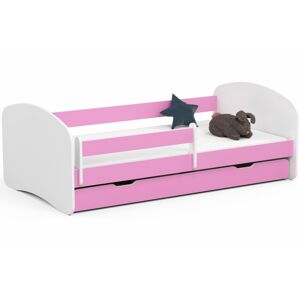 Detská posteľ SMILE 180x90 cm ružová