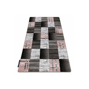 Kusový koberec ALTER Siena štvorce mriežka sivý