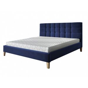 Čalouněná postel Ravio 140x200 dvoulůžko - modré