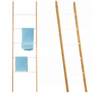Bambusový rebrík - biely