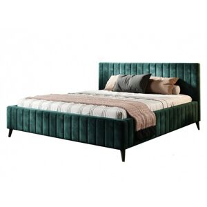 Čalouněná postel Maggie 160x200 dvoulůžko - zelené 