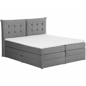 Čalouněná postel Fendy 160x200 dvoulůžko -šedé