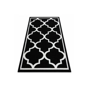 Kusový koberec SKETCH JOHNY čierny / biely