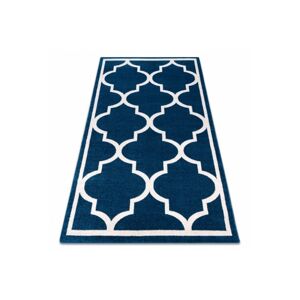 Kusový koberec SKETCH LIAM modrý/biely