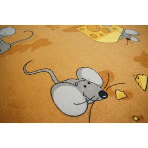 Detský koberec Mouse béžový
