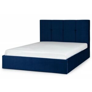 Čalúnená posteľ Allana 160x200 dvojlôžko - modrá