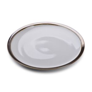Porcelánový talíř Cal 24 cm šedý