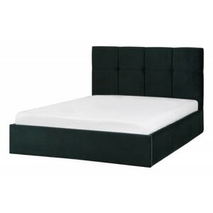 Čalouněná postel Allana 140x200 dvoulůžko - tmavě zelené