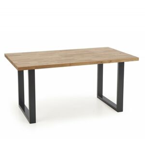Dřevěný kuchyňský stůl Radus 160x90 cm hnědý
