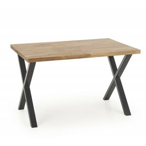 Dřevěný stůl Apex 140x85 cm hnědý