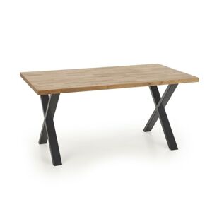 Dřevěný stůl Apex 160 x 90 cm hnědý