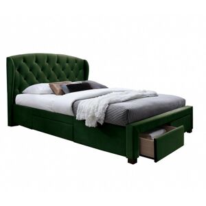 Čalúnená posteľ Sabrina 160x200 dvojposteľ - zelená