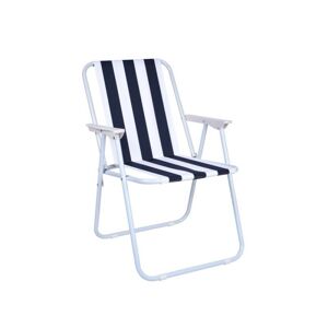 Skladacia stolička Alan - modrá a biela