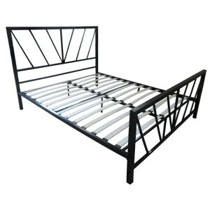 Kovová posteľ Helen 160x200 čierna